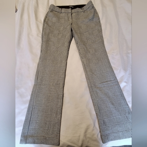 Express Editor Barely Boot Low Rise Pattern Pants - Picture 1 of 6